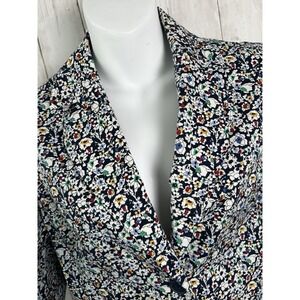 Women's Spring Floral Talbots Blazer Jacket Size 8